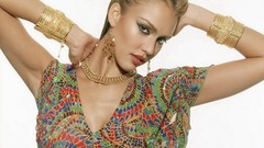 Woman emo Jessica Alba blondes models portraits top model emo 