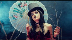 Woman emo models black hair portraits top model emo girls emo 