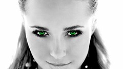 Woman emo monochrome Actress hayden panettiere blondes 