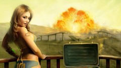 Woman explosion fallout 3 bikini