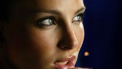 Woman eyes Actress lips