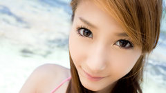 Woman eyes asians faces