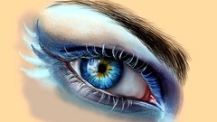 Woman eyes blue eyes