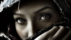 Woman eyes blue eyes