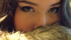 Woman eyes fur faces