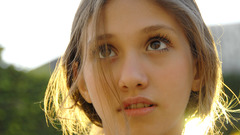 Woman eyes teen young