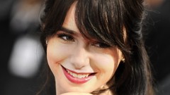 Woman faces Actress black hair Lily Collins