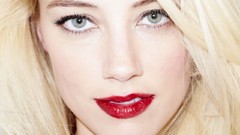 Woman faces Actress blondes amber heard portraits