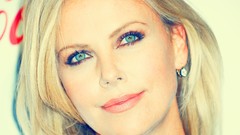 Woman faces Actress blondes charlize theron