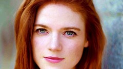 Woman faces Actress blue eyes redheads rose leslie