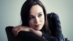 Woman faces Actress brown eyes ellen page