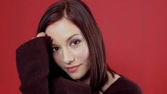 Woman faces Actress brunettes Simple Background Chyler Leigh