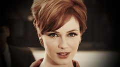 Woman faces Actress christina hendricks redheads