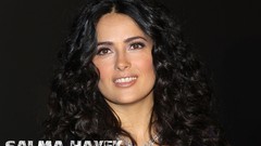 Woman faces Actress models salma hayek curly hair