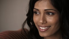 Woman faces Actress smiling black hair freida pinto