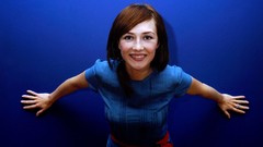 Woman faces Actress smiling blue eyes brunettes carice van 