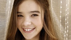 Woman faces Actress smiling hailee steinfeld moustache