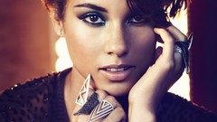 Woman faces alicia keys stills brunettes singers photo shoot 