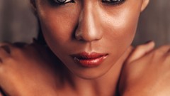 Woman faces artistic