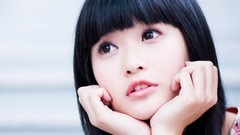 Woman faces asians bangs black hair