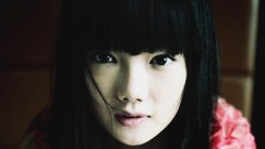 Woman faces asians bangs black hair