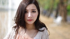 Woman faces asians brunettes