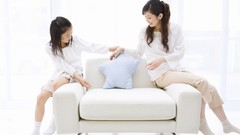 Woman faces asians brunettes models black hair