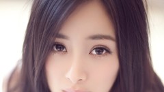 Woman faces asians models