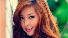 Woman faces asians models redheads