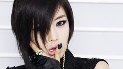 Woman faces asians short hair black hair T-ara Eunjung