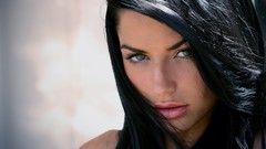 Woman faces black hair Louise Glover