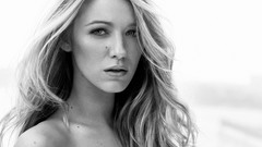 Woman faces blake lively greyscale