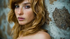 Woman faces blondes brown eyes freckles vica kerekes redheads 