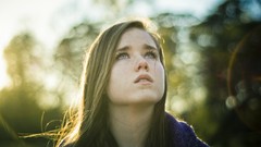 Woman faces blondes brunettes