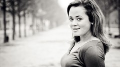 Woman faces blondes brunettes