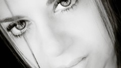 Woman faces blondes brunettes