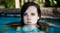 Woman faces blondes brunettes swimming pools