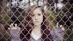 Woman faces blondes brunettes teen Chain Link Fence