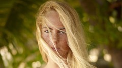 Woman faces blondes freckles hair in face Hegre-Art magazine 