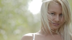 Woman faces blondes green eyes models pornstars X-Art magazine 