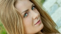 Woman faces blondes green eyes models Sharon D