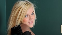 Woman faces blondes long hair models ATKPetites Magainze Lacey 