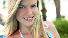 Woman faces blondes Marketa Belonoha