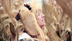 Woman faces blondes models