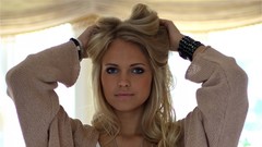 Woman faces blondes models Emilie Voe Nereng