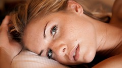 Woman faces blondes models Iveta Vale