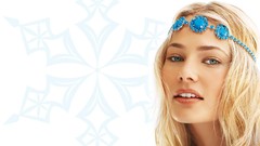 Woman faces blondes models Tori Praver