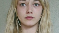 Woman faces blondes Oksana Akinshina