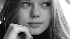 Woman faces blondes ukrainian portraits Milena D