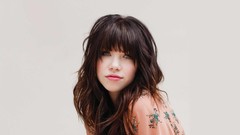 Woman faces blue eyes brunettes bangs carly rae jepsen Simple 